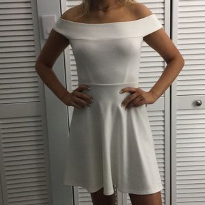 White off the shoulder dress